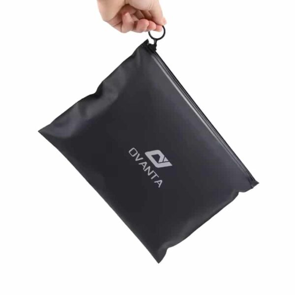 Black Garment CPE Slider Zipper Packaging Bag - Polysmarts Packaging