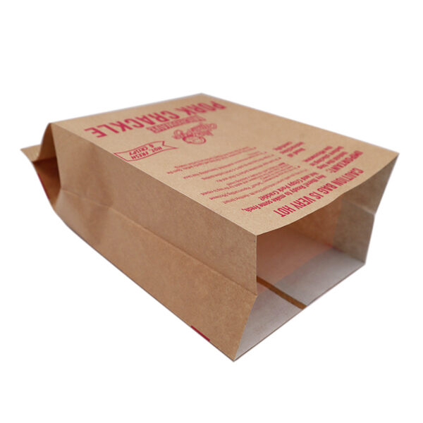 Brown Kraft Greaseproof Paper Pork Crackle Bag